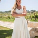 Full-length front view of the Porto Pants, showing the relaxed wide-leg silhouette