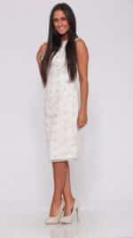 Silver Lace Dress