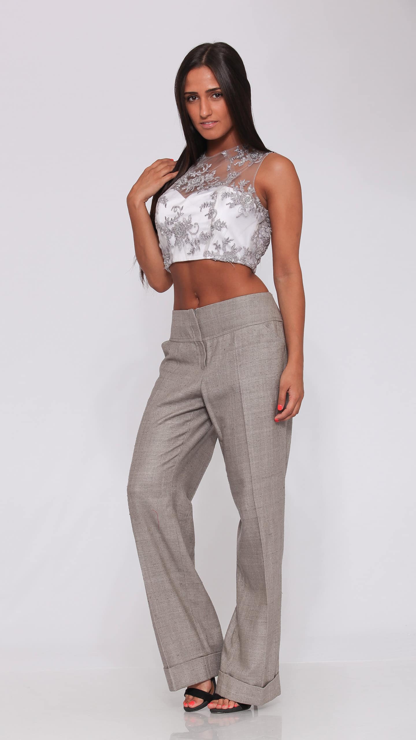 Lo_IMG_9279 Silk Tailored Pants - Image 1