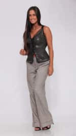 Noir Silk Sequin Vest Top - Image 4