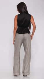 Noir Silk Sequin Vest Top - Image 6