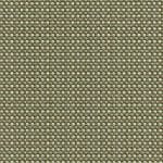 Flat close-up of sage green and ivory linen displaying a regular grid of small, interlaced threads with beige and natural-coloured accents.