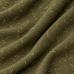 Olive Green Wool and Raffia Textured Fabric - Image 5